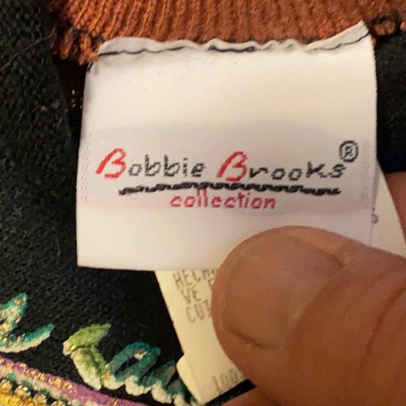 Bobbie Brooks collection black sweater with design size small - Picture 13 of 15